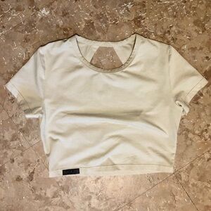 Alphalete Collective Crop T-Shirt with Cut-Out Back